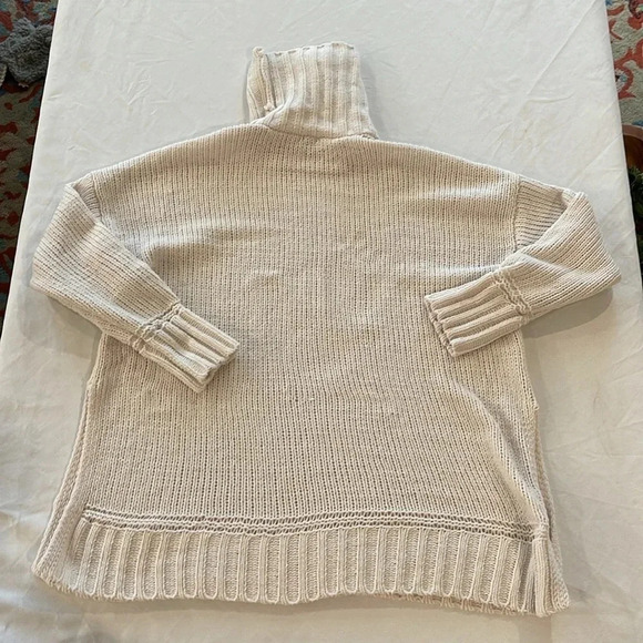Aerie Sunset Chenille Oversized Turtleneck Sweater SMALL super soft - Picture 4 of 4